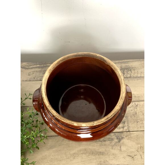 Vintage Marcrest Stoneware Bean Pot Crock - Picture 8 of 9